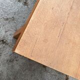 Solid oak dining farm table to eat 1950 220x77x75cm