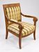 Antique armchair with wooden crossbars – Restoration style