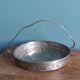 Aperitif platter, metal server and glass ramekins, Art Deco