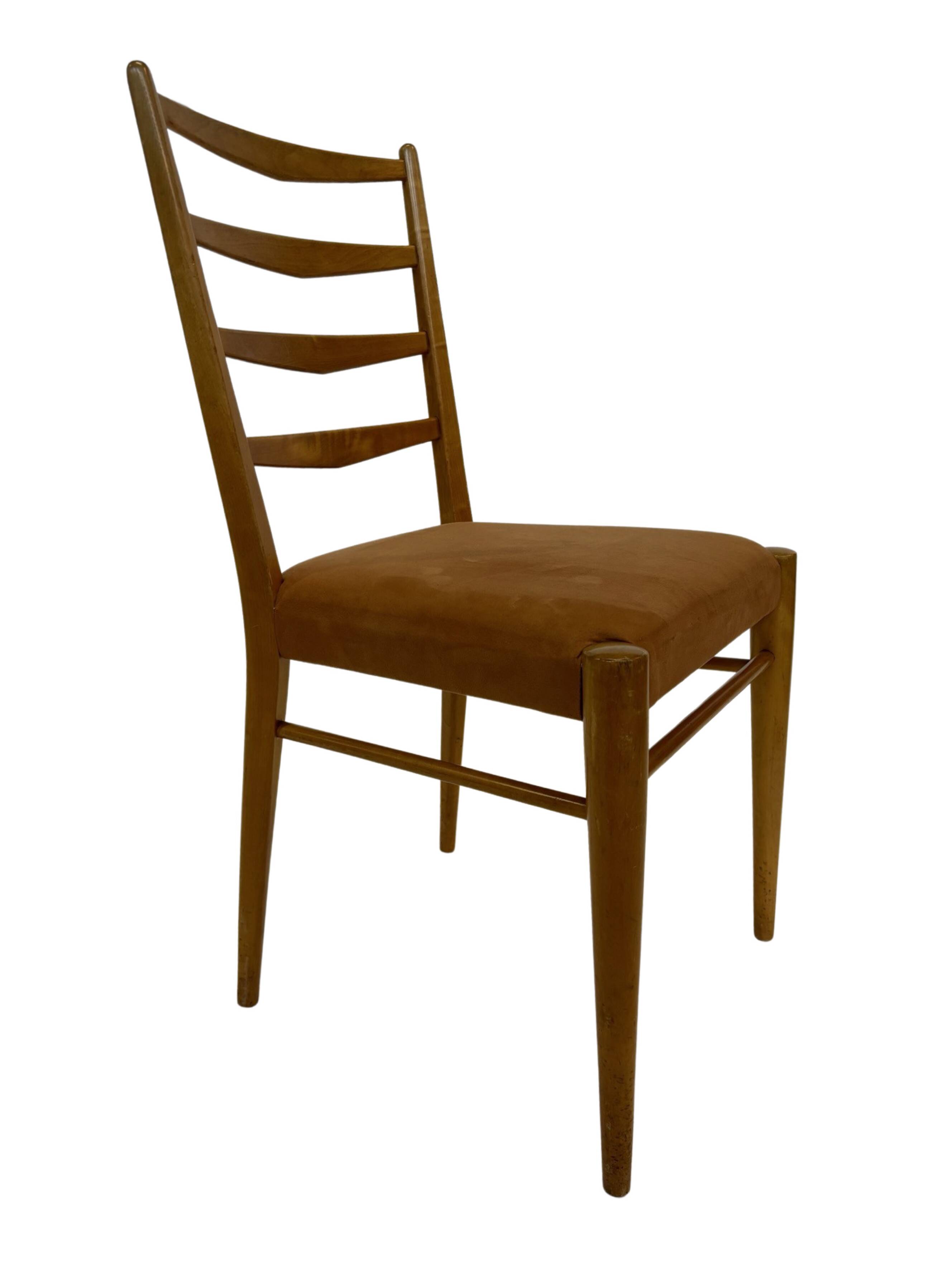 Set of 4 vintage chairs Cees Braakman Pastoe ST09 50's