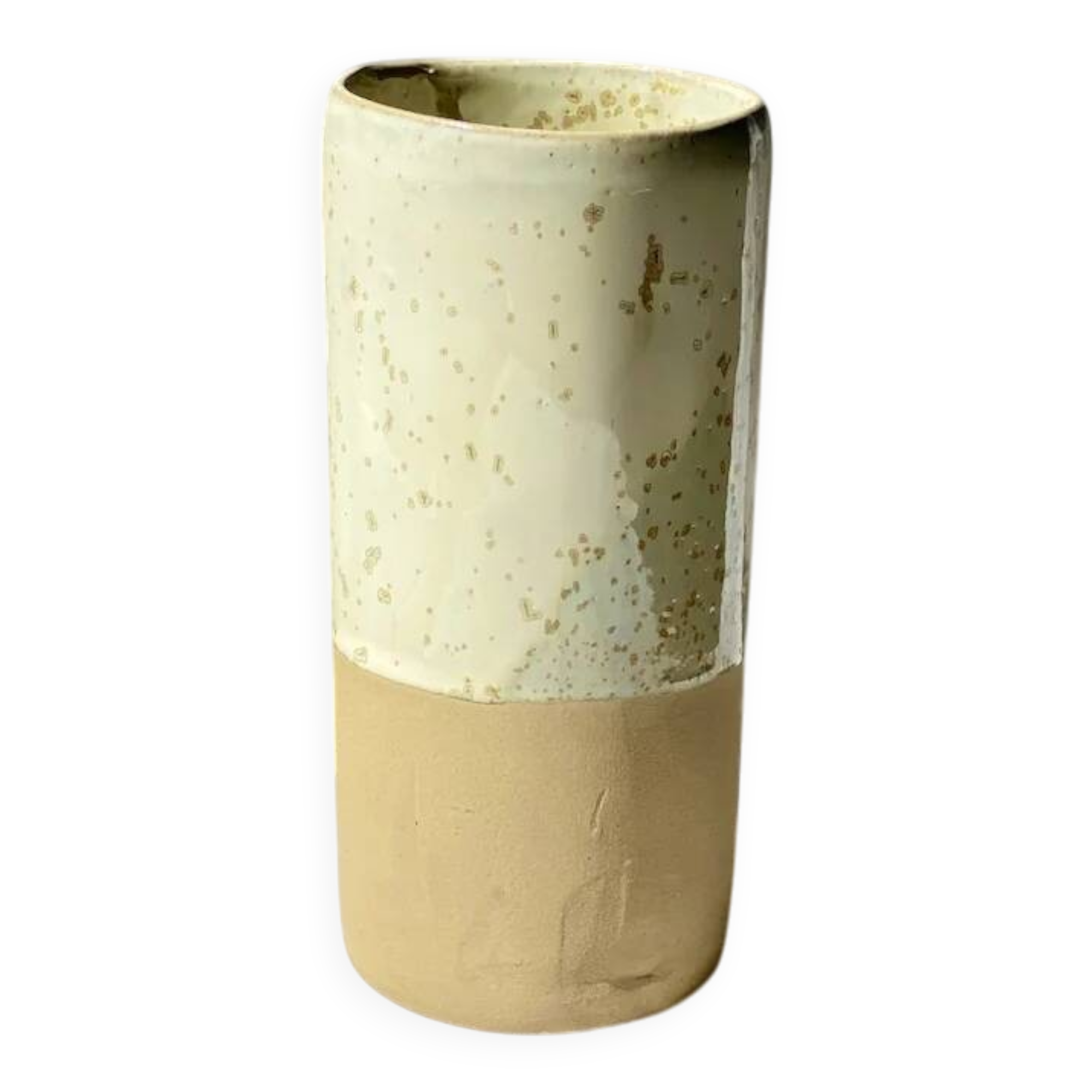 Vase - 20 cm - Soft stoneware - Lunar white