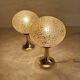 Pair Vintage Space Age table lamps, 1970s,
