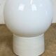 Vintage White Porcelain Ceiling Light with Milk Glass, 1960s