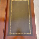 Green leather tray desk