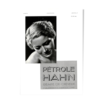 Affiche vintage années 30 Petrole Hanh