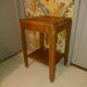Side table Art Deco 1940 in solid wood caramel excellent condition
