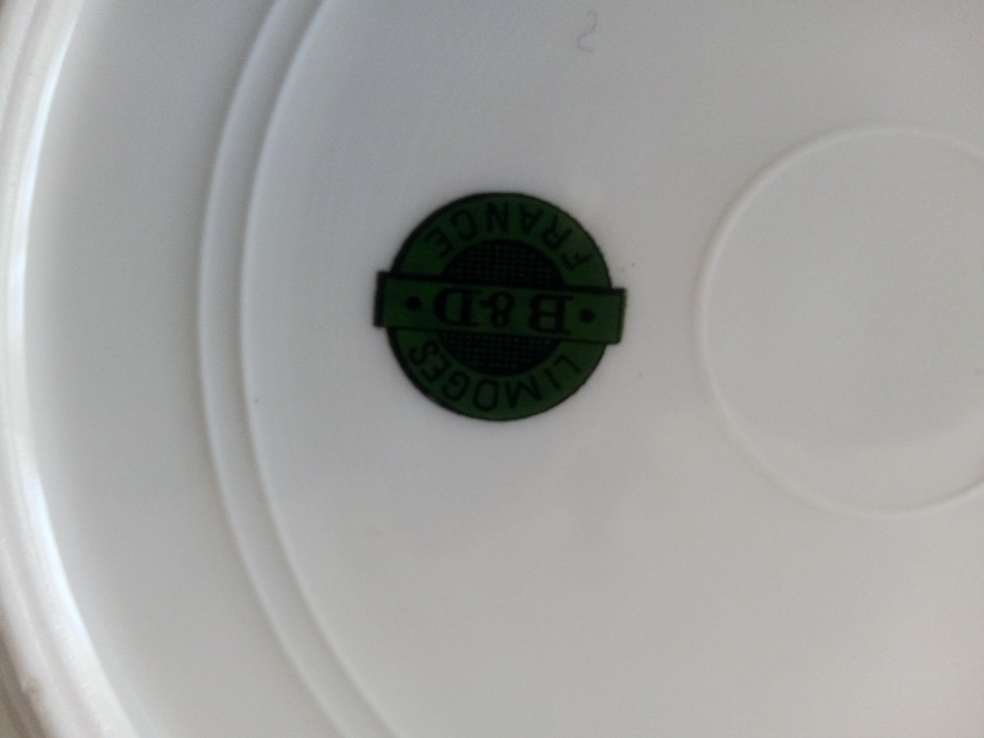 6 assiettes plates porcelaine de Limoges