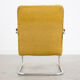 Set of 4 vintage yellow armchairs