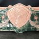 Jardinière with ceramic handles enameled vintage polychrome paint 39.5 cm