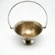 Art Deco sugar bowl, silver-plated brass, Poland, 1920s