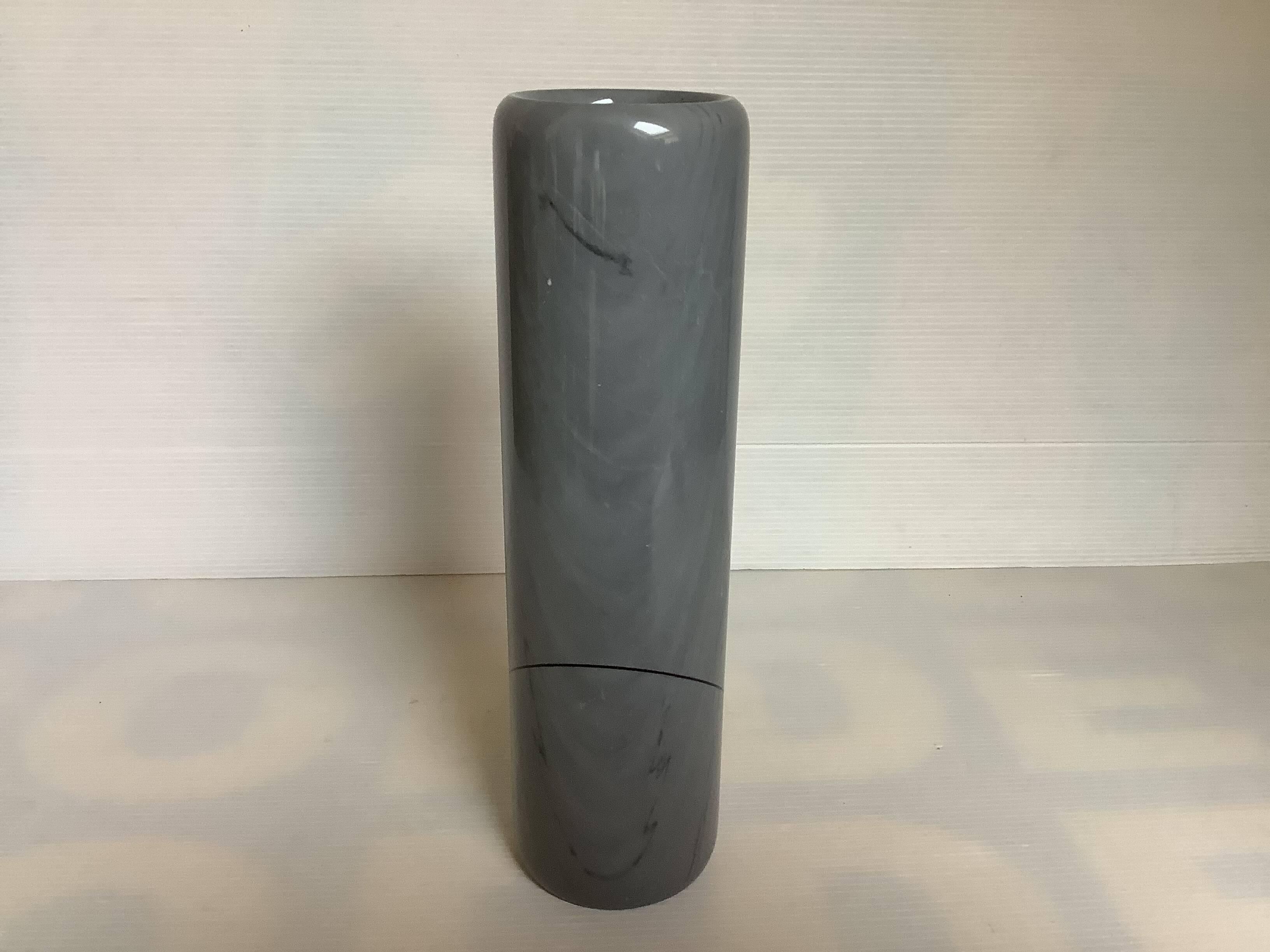 Marble scroll vase Mageia Giulio Lazzotti Italy