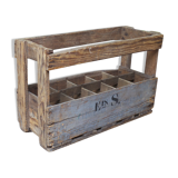 Old bottles wooden door