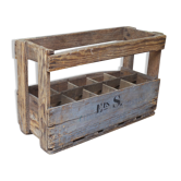 Old bottles wooden door