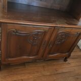 Old library in massive oak