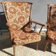 Paire fauteuils éventail esprit scandinave Baumann