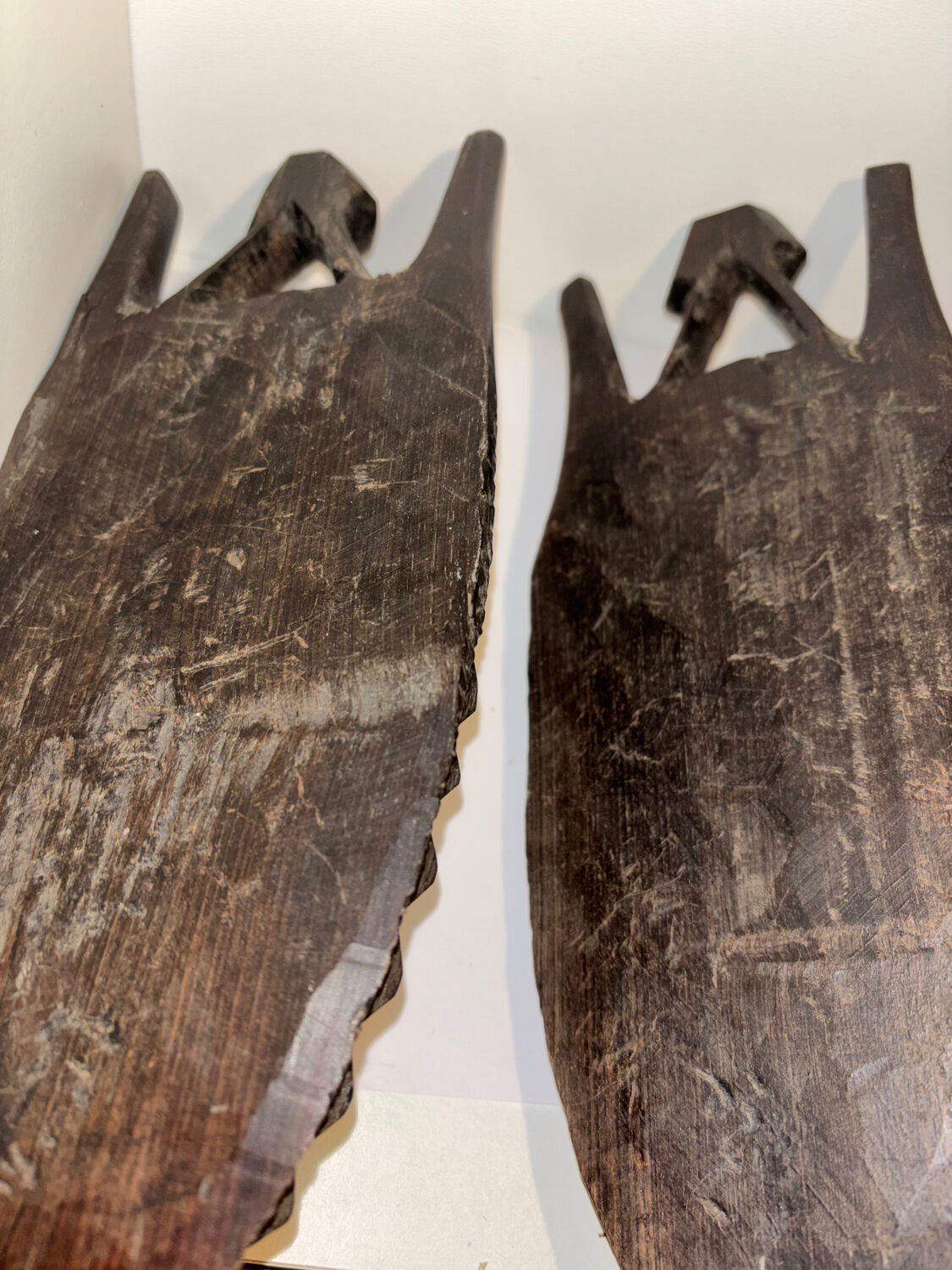 Paire de masques ancien collection art africain