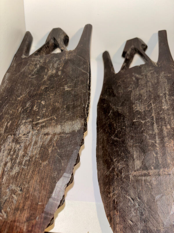 Paire de masques ancien collection art africain