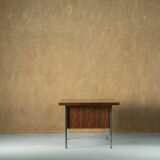 Mid-century rosewood and metal desk, Denmark 1970s