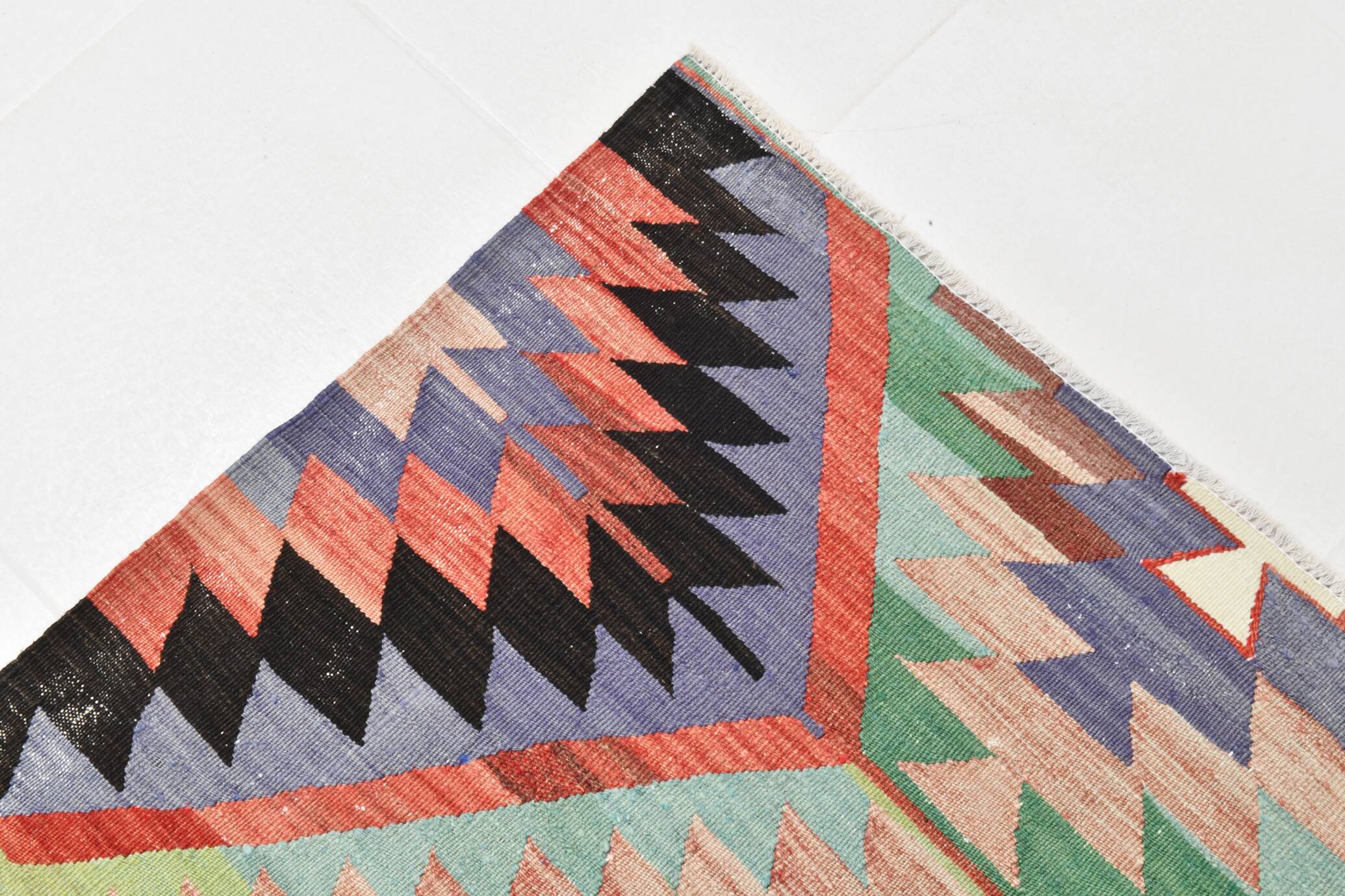 Turkish Nomadic Design Kilim Rug, Oushak Area Rugs 6x8, 170x255 Cm