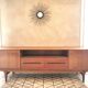 Scandinavian design sideboard in vintage teak