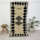Handmade Moroccan Berber carpet 231 X 95 CM