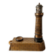 Lampe phare souvenir de Calais en bois
