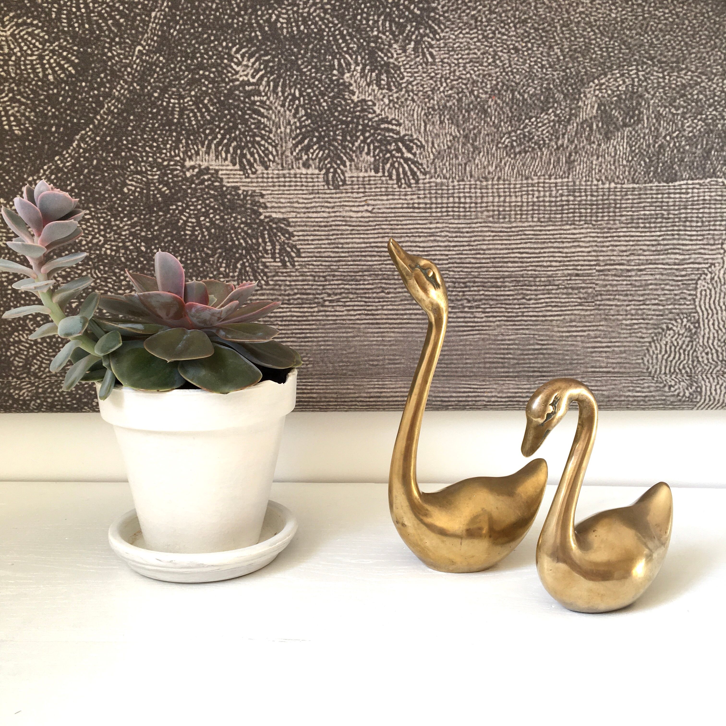 Brass swan duo