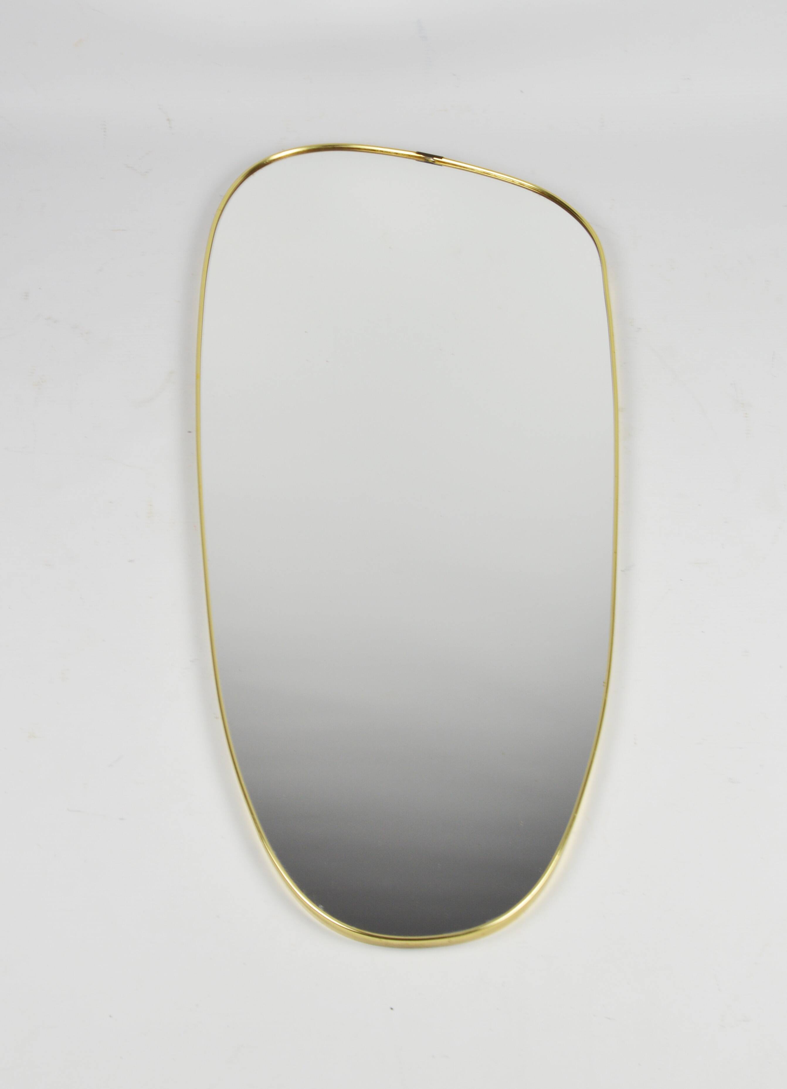 Miroir à cadre doré, années 1970