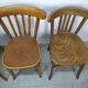 Lot de 4 chaise de bistrot en bois vintage