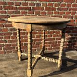 Small round oak table