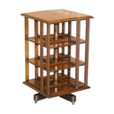 Victorian revolving oak library from around 1880