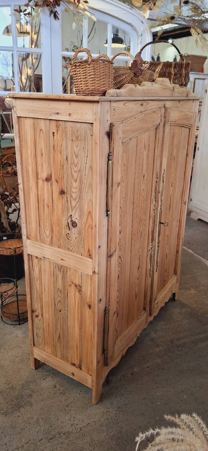 Antique fir wardrobe