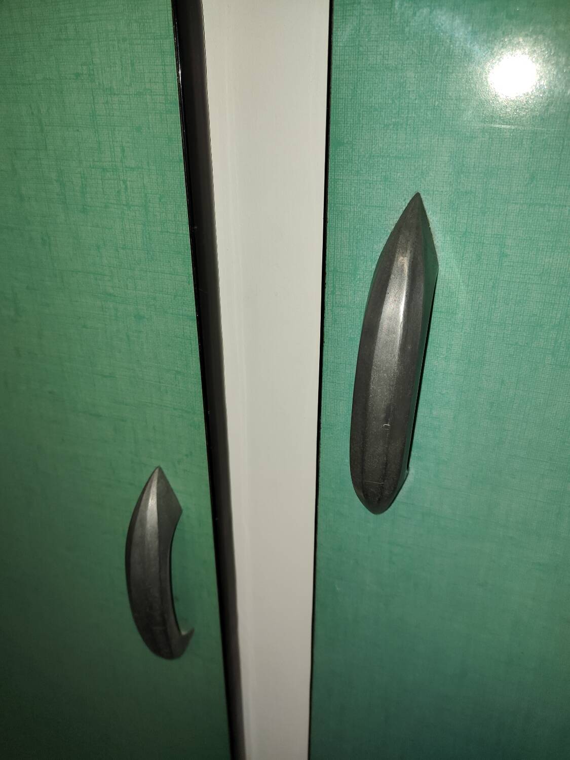 Green Formica cupboard or sideboard - 1960s