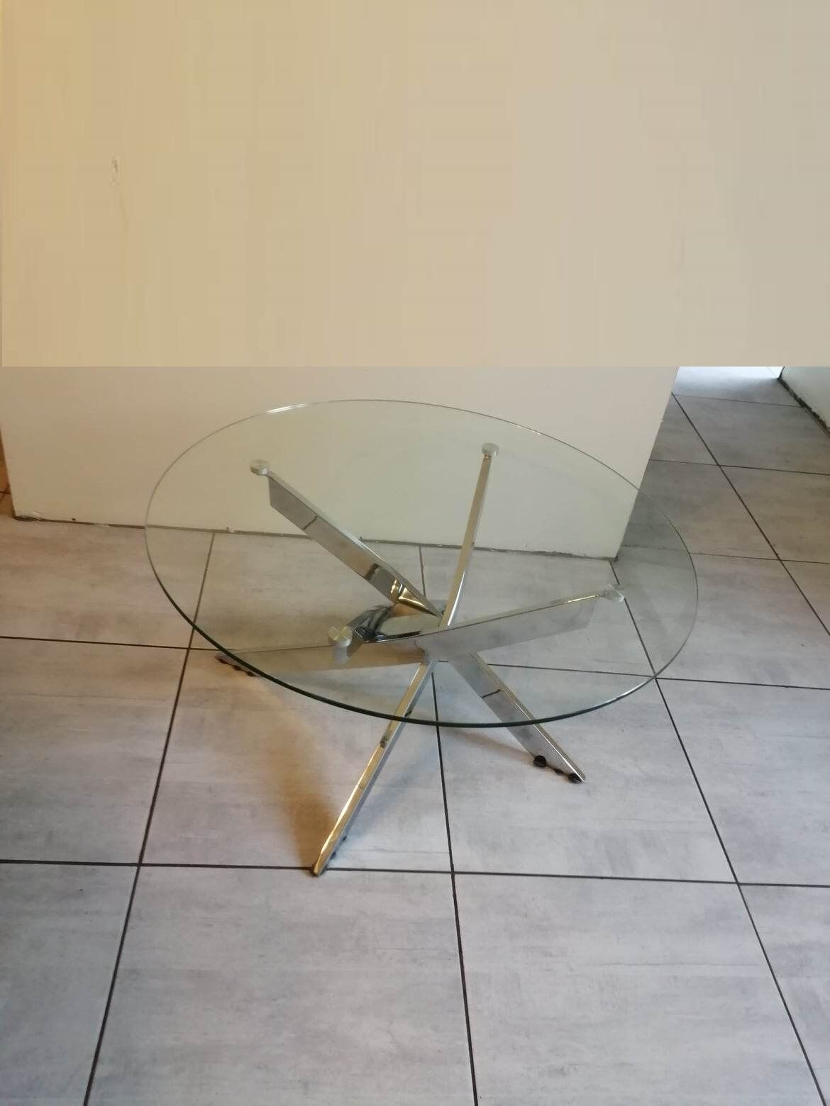 Round coffee table 80s/90s
