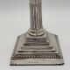 Pair of Victorian Sterling Silver Corinthian Column Candlesticks