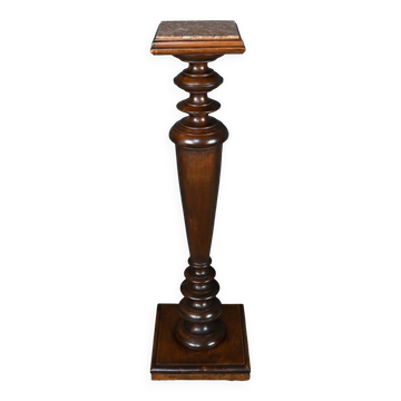 Haute Colonne en Noyer et Marbre – 1920