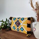 Yellow Berber cushion Azilal style