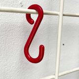 Minimalist white wire coat rack from mid-century Germany, 1960s.