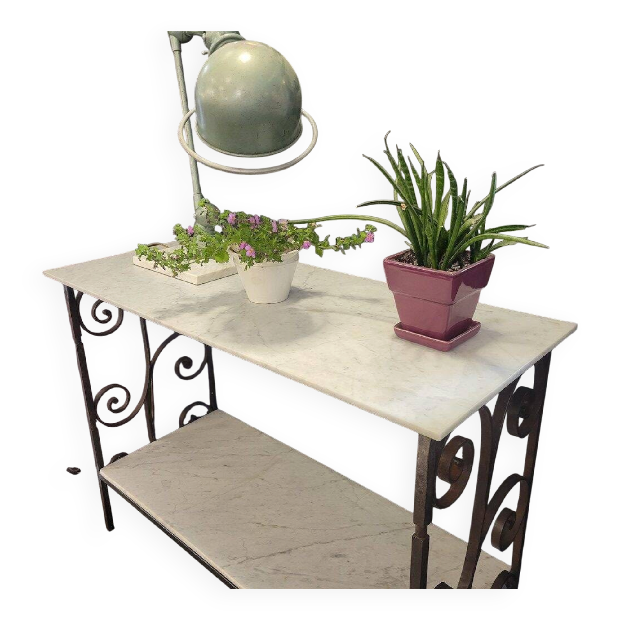 Console ou Etagère en fer forgé