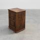 Rustic Solid Oak Cabinet with Geometric Floral Carvings, Belgium – 17th Cen