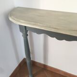 Patinated wooden console