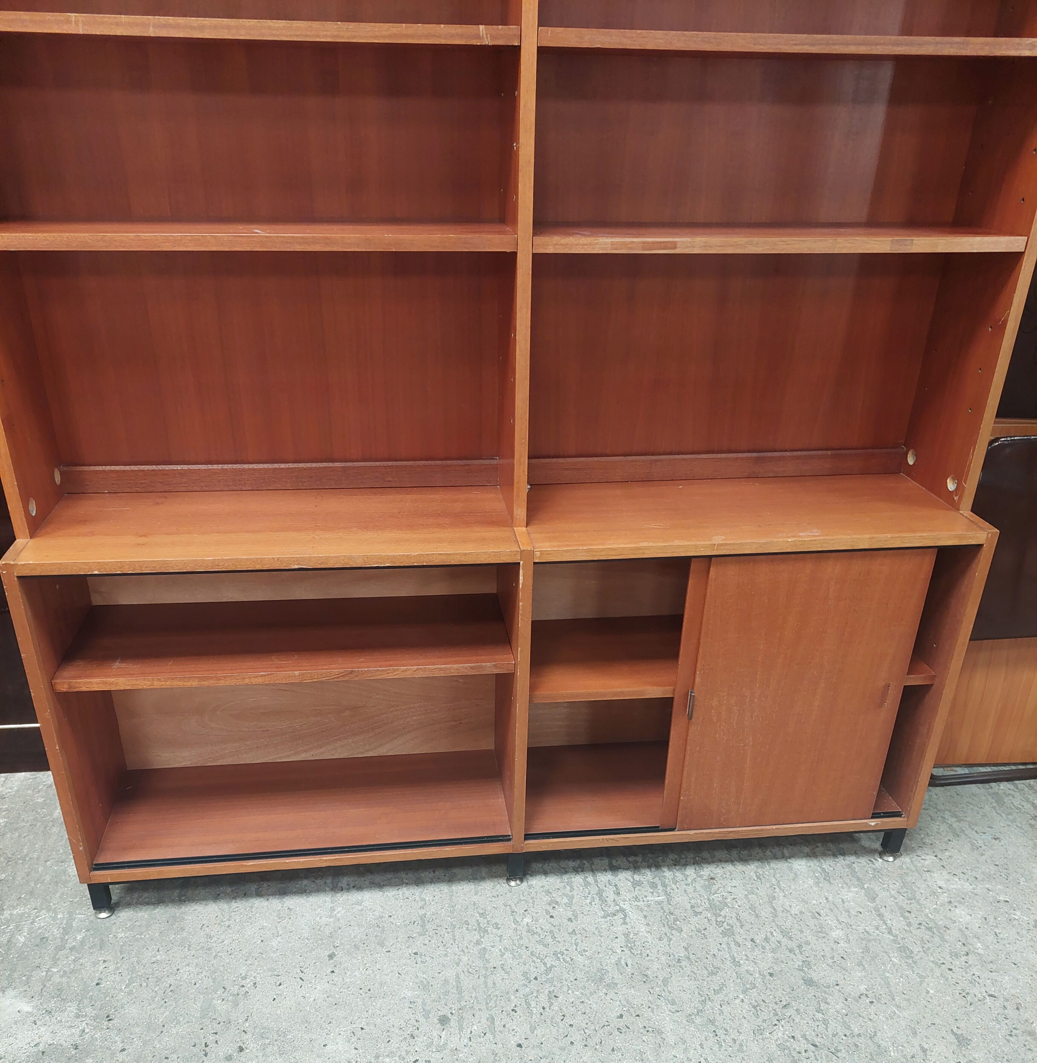 Bookcase in 2 parts vintage