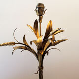 Lamp ear of wheat brass and wood