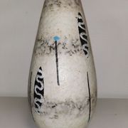Vase au décor graphique , vintage ceramique , années 50-60s