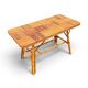 Vintage Audoux Minnet rattan and bamboo coffee table