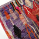 Moroccan Berber carpet boujaad purple with colorful patterns 325x200cm