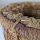 Rustic Pair of Spanish Andalusian Woven Esparto Baskets 1960s