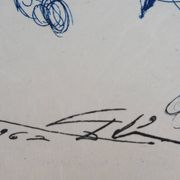 Salvador Dali: The Blue Riders, original signed etching