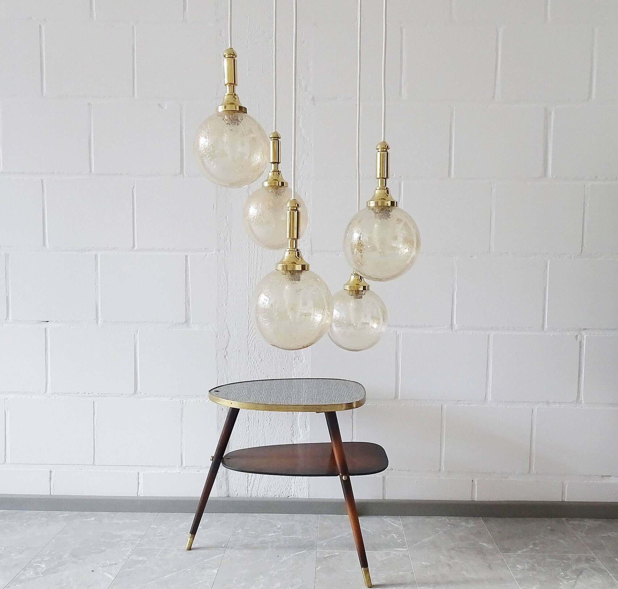 Beautiful cascade lamp by Wila Leuchten from the 1970