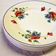 6 flat plates from Salins les Bains, "Poppies" pattern, in very good condition